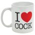I Love Cock - krūze (melna)