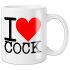 I Love Cock - krūze (melna)