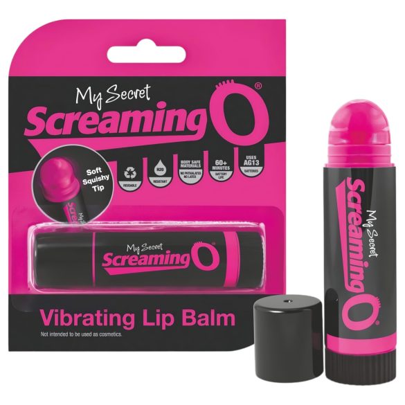 Screaming Lūpu Balzams - vibrējošā lūpu krāsa (melna-rozā)