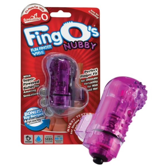 Screaming O Fingo's Nubby - pirkstu vibrators (violets)