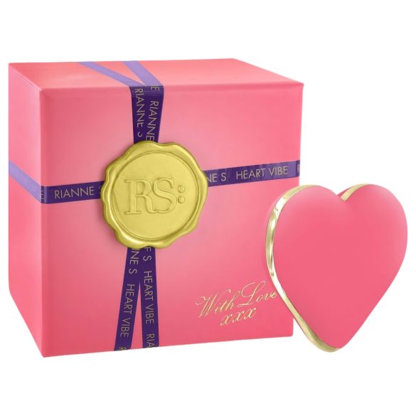RS Icons Heart - bezvadu klitora vibrators (koraļļu krāsa)