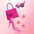RS Icons Heart - bezvadu klitora vibrators (koraļļu krāsa)