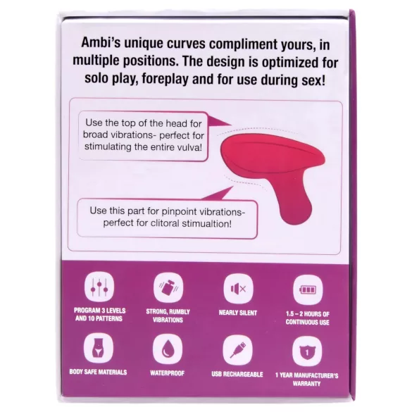 Lovense Ambi - lietotnes vadāms klitora vibrators (rozā)