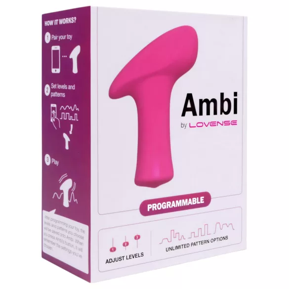 Lovense Ambi - lietotnes vadāms klitora vibrators (rozā)