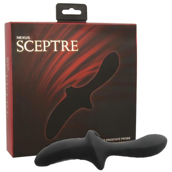 Nexus Sceptre - silikona prostatas masieris vibrators (melns)