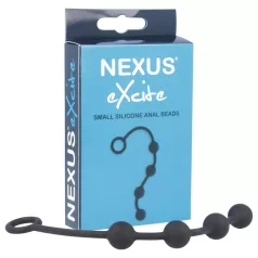 Nexus Excite - anālais dildos ar 4 lodītēm melns mazs