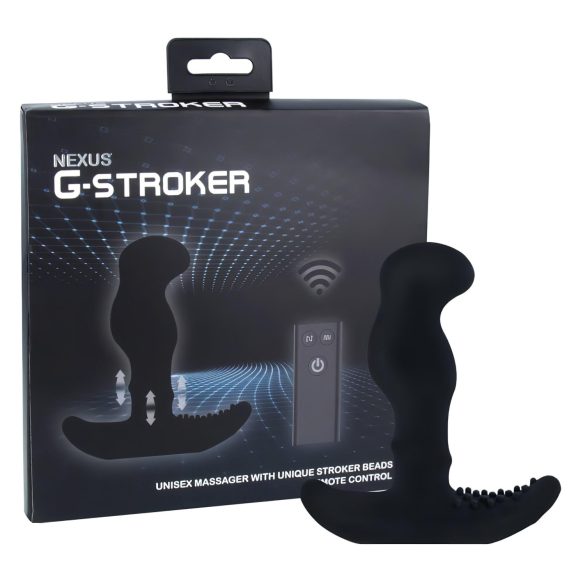 Nexus G-stroker - prostatas masāžas vibrators ar pulti, melns