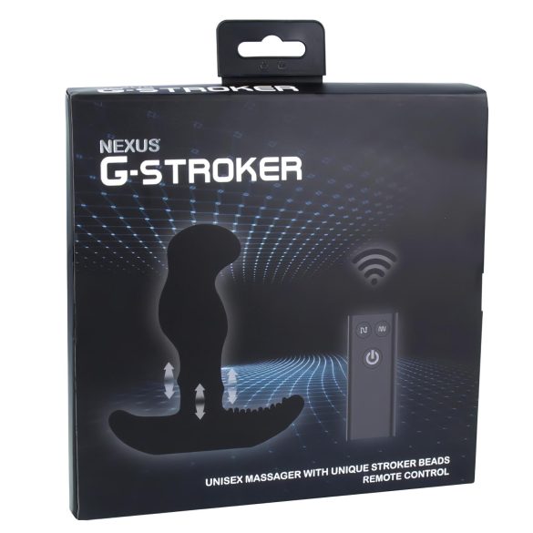 Nexus G-stroker - prostatas masāžas vibrators ar pulti, melns