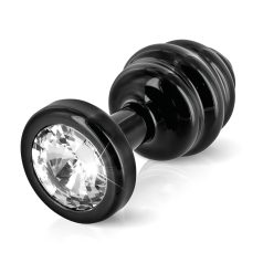 DIOGOL Anni - rievots anālais spraudnis - melns - (3 cm)