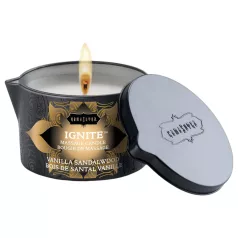   Kama Sutra - masāžas svece vegānu ar vaniļas un sandalkoka aromātu 170g