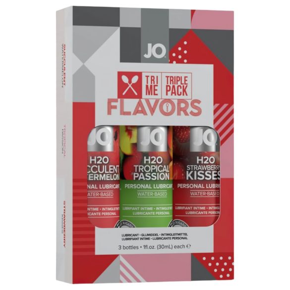 JO System Garšu gēli - Īpašie lubrikanti (3x30ml)