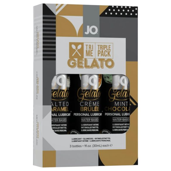 JO System Gelato - aromatizēto lubrikantu komplekts 3x30ml