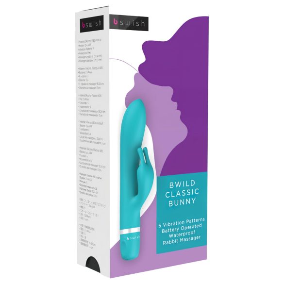 B SWISH Bwild Klasiskais Zaķis - klitoram vibrators (tirkīza)