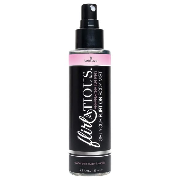 Sensuva Flirtatious - feromon ķermeņa sprejs - vaniļas smarža (125 ml)