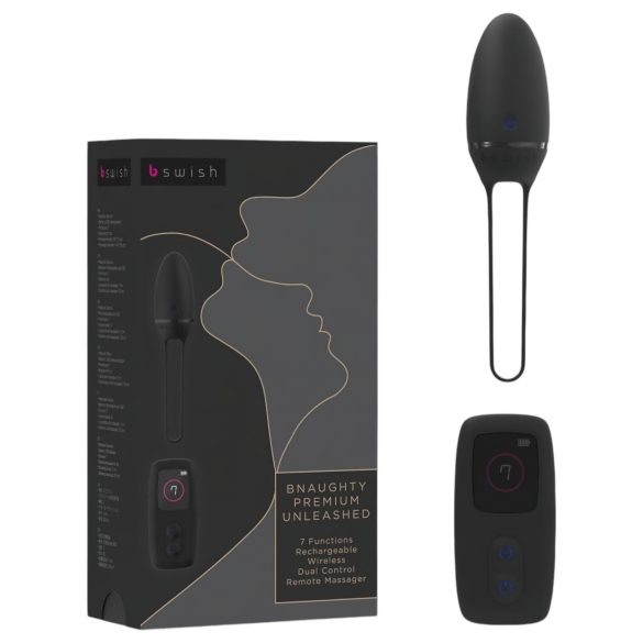 B SWISH Premium - akumulators, radio vibrācijas ola (melna)