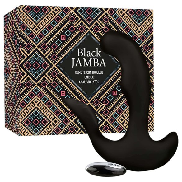 FEELZTOYS Melnais Jamba - tālvadības, sildošs anālais vibrators (melns)