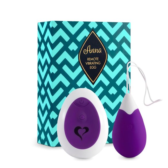 FEELZTOYS Anna - bezvadu vibrācijas ola ar akumulatoru (violeta)