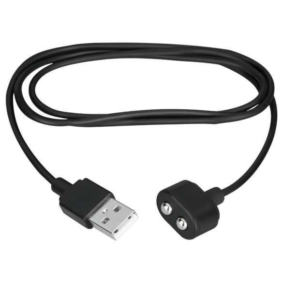 / Satisfyer - magnētiskais USB uzlādes kabelis (melns)