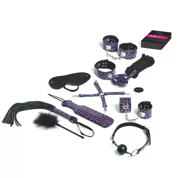 Master & Slave - BDSM rotaļu komplekts violets-melns