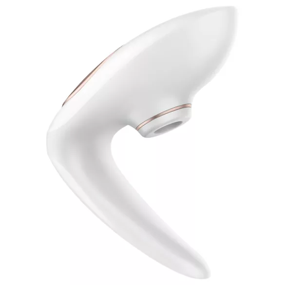 Satisfyer Pro 4 Couples - uzlādējams gaisa viļņu pāru vibrators (balts)