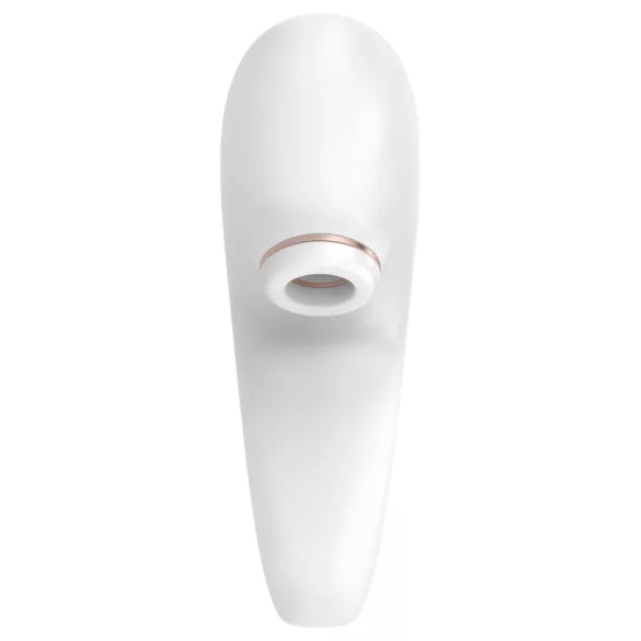 Satisfyer Pro 4 Couples - uzlādējams gaisa viļņu pāru vibrators (balts)