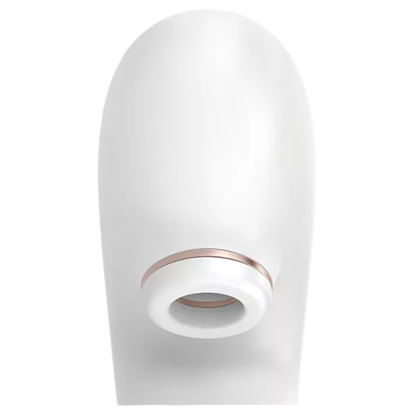 Satisfyer Pro 4 Couples - uzlādējams gaisa viļņu pāru vibrators (balts)