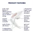 Satisfyer Pro 4 Couples - uzlādējams gaisa viļņu pāru vibrators (balts)
