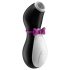 Satisfyer Penguin - uzlādējams, ūdensizturīgs klitora stimulators (melnbalts)