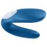 Satisfyer Dubultais Valis - 2 motoru pāru vibrators (zils)