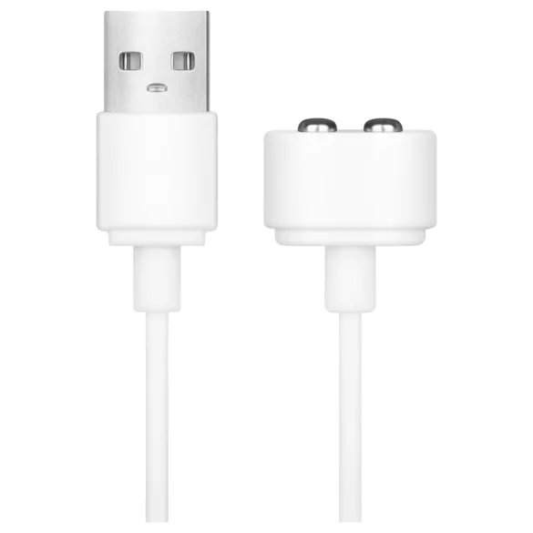 Satisfyer - magnētiskā USB uzlādes kabelis balts