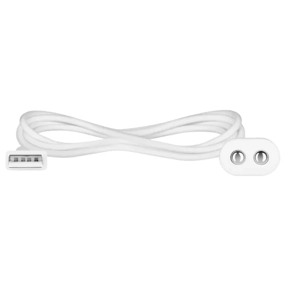 Satisfyer - magnētiskā USB uzlādes kabelis balts