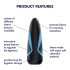 Satisfyer Men One - vīriešu masturbators ar sūkšanas funkciju (zils-melns)