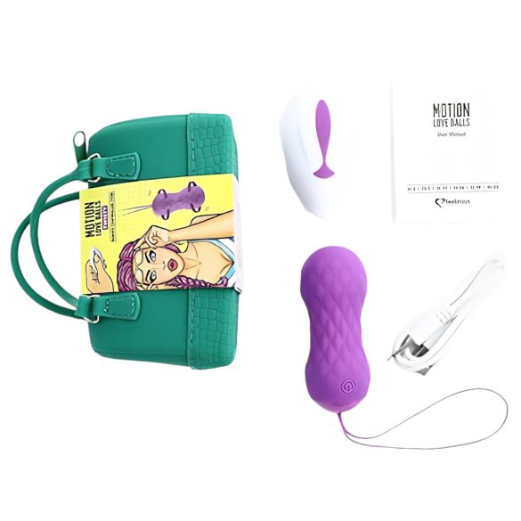 FEELZTOYS Twisty - rotējoša vibrācijas ola (violeta)