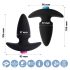 FEELZTOYS Funkybutts - bezvadu anālais vibrators komplekts (melns)