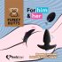 FEELZTOYS Funkybutts - bezvadu anālais vibrators komplekts (melns)