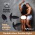FEELZTOYS Funkybutts - bezvadu anālais vibrators komplekts (melns)