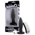 Screaming Plug - uzlādējams, bezvadu anālais vibrators (melns)