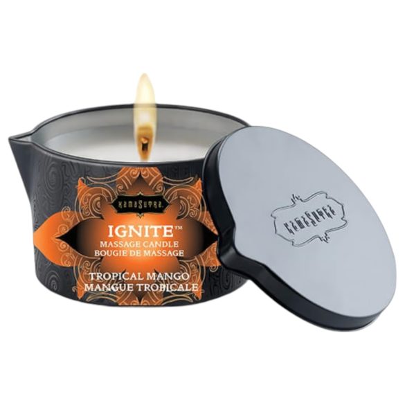 Kama Sutra - vegānu masāžas svece - saldais mango (170g)
