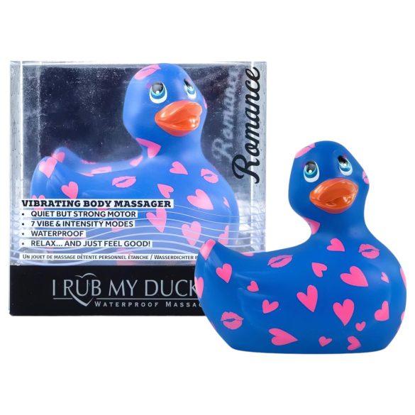 My Duckie Romance 2.0 - ūdensdrošs klitora vibrators (zils-rozā)