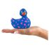My Duckie Romance 2.0 - ūdensdrošs klitora vibrators (zils-rozā)