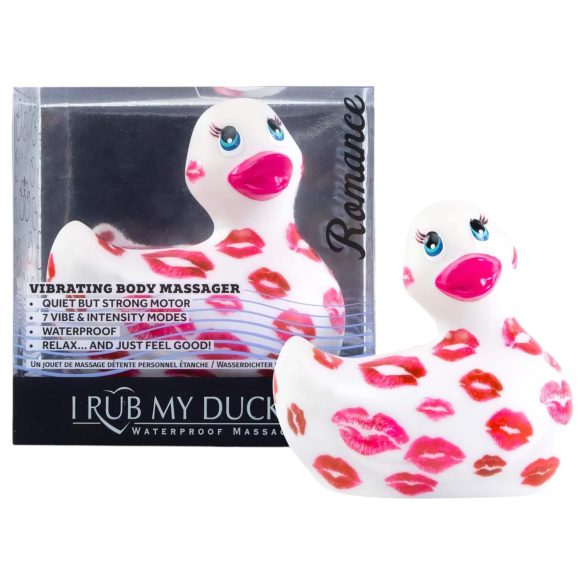 My Duckie Romance 2.0 - ūdensizturīgs klitora vibrators balts-rozā