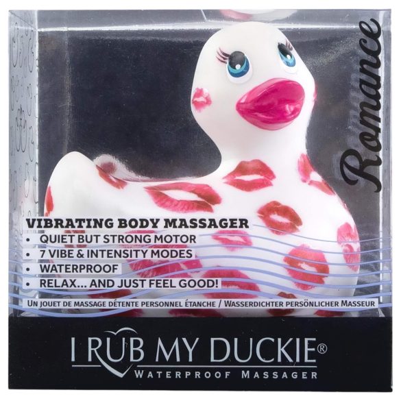 My Duckie Romance 2.0 - ūdensizturīgs klitora vibrators balts-rozā