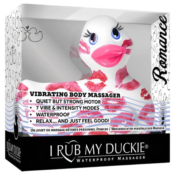 My Duckie Romance 2.0 - ūdensizturīgs klitora vibrators balts-rozā