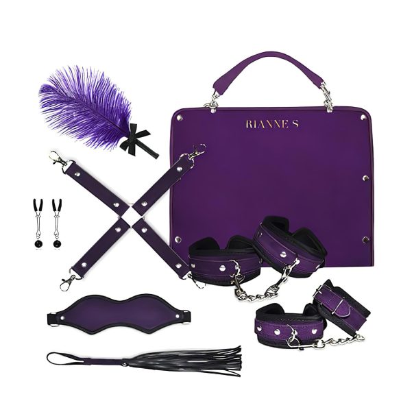 RS Soiree Kinky Me Softly - BDSM sasiešanas komplekts - violets (7 gabals)