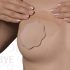 Bye Bra D-F - neredzams krūšu pacēlājs - nude (3 pāri)