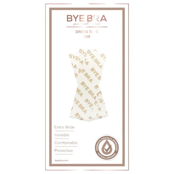 Bye Bra - divpusēja apģērba līmlente komplekts 20 gab.