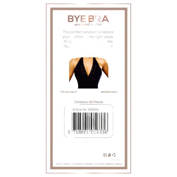 Bye Bra - divpusēja apģērba līmlente komplekts 20 gab.