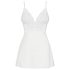 Obsessive 810-BAB-2 - mežģīņu babydoll un stringi (balti) - L/XL