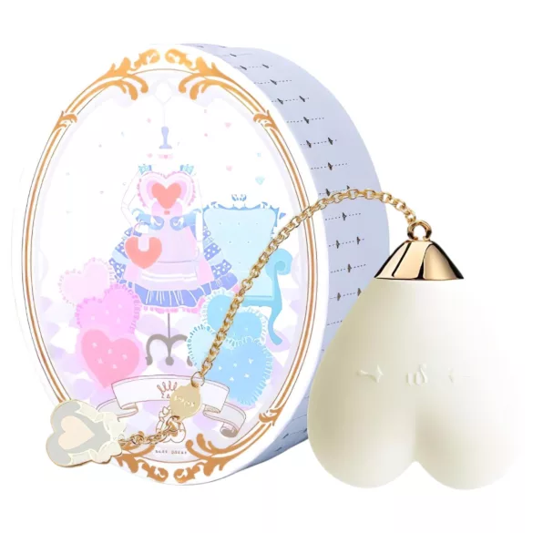 ZALO Baby Heart - viedais ūdensizturīgs klitora vibrators (balts)