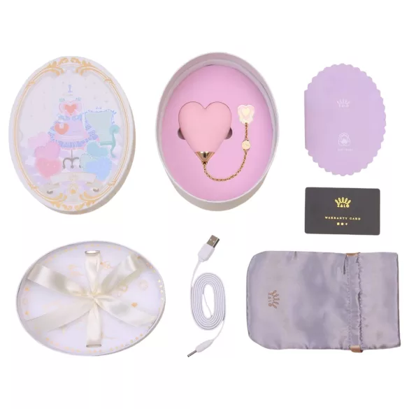 ZALO Baby Heart - lietotnes vadāms klitora vibrators (violets)